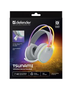 Defender Tsunami herní sluchátka, bílá, Tri-mode
