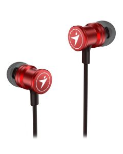 Genius HS-M316 sluchátka s mikrofonem, drátová, červená, 2.0, špuntová, 3.5 mm jack