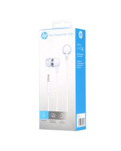 HP DHE-7000 sluchátka s mikrofonem, drátová, bílá, 2.0, špuntová typ 3.5 mm jack