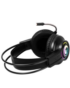 Marvo HG8935 sluchátka s mikrofonem, drátová, černá, podsvícená, USB