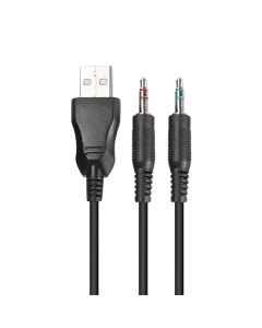 Marvo HG8901 sluchátka s mikrofonem, drátová, černá, USB