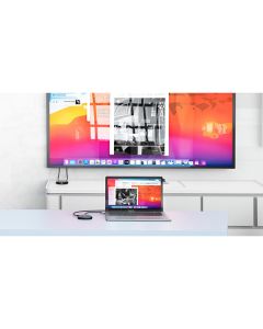 Bezdrátový adaptér USB-C s rozbočovačem WDA-02 Share My Screen 4K 32147, černý, délka kabelu 15cm, Verbatim
