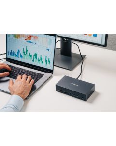 Dokovací stanice Verbatim, USB-C Pro, 17-port, HDMI, RJ45, microSD, USB-A 3.2, šedá