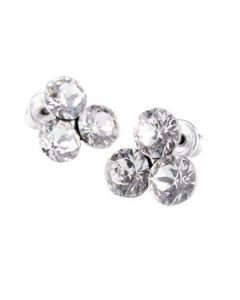 Náušnice, s přírodně bílým SWAROVSKI krystalem, 11 mm, ART CRYSTELLA 1800XHR006
