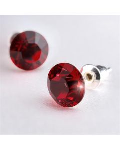 Náušnice SWAROVSKI® Crystals, siamově červená, 8 mm, ART CRYSTELA 1800XKE059