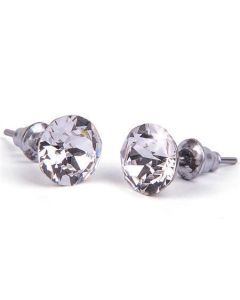 Náušnice, s přírodně bílým SWAROVSKI krystalem, 8 mm, ART CRYSTELLA 1800XKE001U