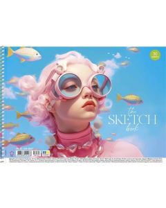 Skicák, náčrtník "The Sketch Book", A4, 30 listů, 100 g, SHKOLYARYK PB-SC-030-8507