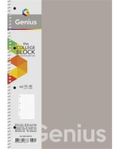 Spirálový sešit "Genius", mix motivů, linkovaný, A4, 80 listů, PP desky, SHKOLYARYK A4-080-6803L