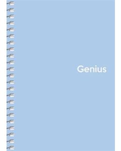 Spirálový sešit "Genius Pastel", mix motivů, čtverečkovaný, A6, 80 listů, PP desky, SHKOLYARYK A6-08