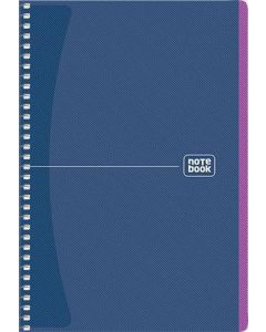 Spirálový sešit "Notebook", mix, A5, čtverečkovaný, 80 listů, SHKOLYARYK