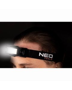 Čelovka nabíjecí, 500 mAh, hliník, černá, senzor pohybu, IPX4