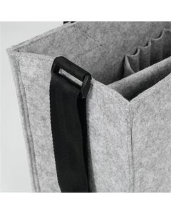 Taška na notebook "Classic", světle šedá, velikost L, 50 x 28 x 15 cm, filcová, SIGEL BA409