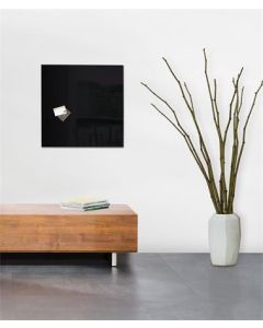 Magnetická skleněná tabule "Artverum®", černá, 48 x 48 x 1,5 cm, SIGEL GL110