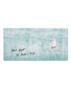 Magnetická skleněná tabule "Artverum®", tyrkysová zeď, 91 x 46 x 1,5 cm, SIGEL GL287