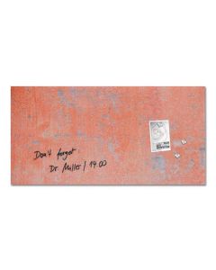 Magnetická skleněná tabule "Artverum®", červená zeď, 91 x 46 x 1,5 cm SIGEL GL289