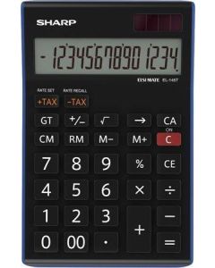 Kalkulačka, stolní, 14místný displej, SHARP "EL-145TBL"