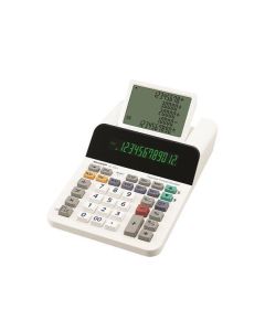 Kalkulačka "EL-1501", bílá, stolní s pomocným displejem, 12 číslic, SHARP EL1501
