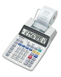 Kalkulačka s tiskem "EL-1750V", 12 místný displej, 2-barevný tisk, SHARP