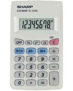 Kalkulačka, kapesní, 8 místný displej, SHARP "EL-233S"