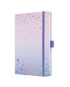 Diář "Jolie", Butterfly Confetti Sky, A5, týdenní, 2027, tvrdé desky, SIGEL 7J347