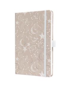 Diář "Jolie", Cosmic Fantasy Beige, A5, týdenní, 2027, tvrdé desky, SIGEL 7J349