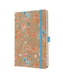 Diář "Jolie", Blue Floral Serenity, A5, týdenní, 2027, tvrdé desky, SIGEL 7J807