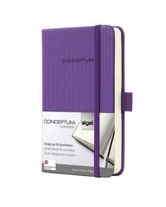 Záznamní kniha "Conceptum", purpurová, tvrdé desky, A6, linkovaná, 194 listů, SIGEL