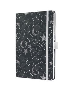 Exkluzivní zápisník "Jolie", Cosmic Fantasy Black, A5, linkovaný, 87 listů, tvrdé desky, SIGEL JN349
