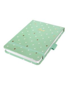Poznámkový blok "Jolie", Mint Love, 110 x 79 mm, tečkovaný, 79 listů, SIGEL JN396