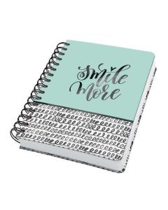 Spirálový sešit "Jolie", Curly Mint, A5, tečkovaný, 120 listů, tvrdé desky, SIGEL JN623