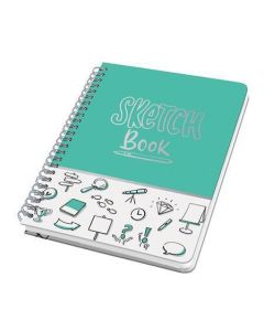 Spirálový sešit "Jolie", Sketch Book, A5, tečkovaný, 60 listů, tvrdé desky, SIGEL JN698