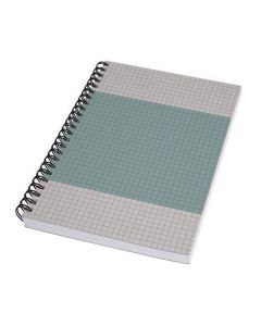 Spirálový sešit "Quicknote", šedo-modrá, A5, čtverečkovaný, 80 listů, SIGEL SN600