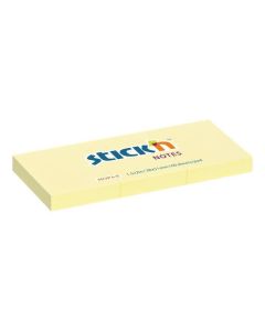 Samolepicí bloček, pastelově žlutá, 38 x 51 mm, 3x 100 listů, STICK N 21003
