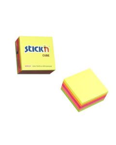 Samolepicí bloček, neonové barvy, 76 x 76 mm, 400 listů, STICK N 21012