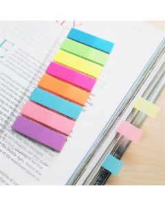 Samolepicí záložky, mix neonový barev, 45 x 12 mm, 8x 25 listů, plast, STICK N 21345