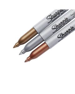 Permanentní popisovač "Metallic", 3 barvy, 1,4 mm, kuželový hrot, SHARPIE NSH1986006