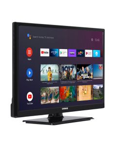 Televize Orava, LT-ANDR24 1224, 24", HD Ready 1366x768, 50/60 Hz, černá, Android TV