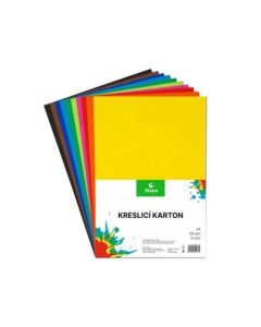 Kreslicí karton barevný A4/10/180g - mix 10 barev, STEPA