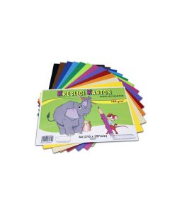 Kreslicí karton barevný A4/60/180g - mix 12 barev, STEPA