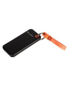 Externí disk "Pocket SSD", černá/oranžová, 1 TB, USB 3.2 Gen2, VERBATIM 32193