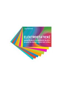 Poznámkové bločky elektrostatické Symbionotes 70x100 mm MIX 7 barev