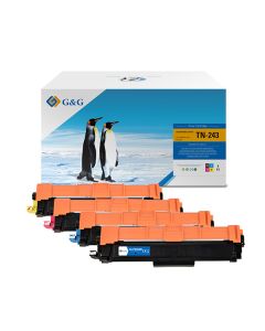 G&G kompatibilní toner s Brother TN243CMYK, NT-PB243BK/C/M/Y-4, CMYK, 1000str.