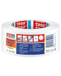 Značkovací páska na podlahy "Professional Premium 4169", bílá, 50 mm x 33 m, TESA 04169-00056-94