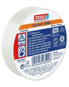 Izolační páska "Professional 53988", bílá, 19 mm x 20 m, TESA