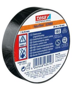 Izolační páska "Professional 53988", černá, 19 mm x 20 m, TESA