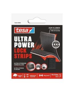 Upevňovací páska na suchý zip "Ultra Power Lock", oboustranná, 25 x 50 mm, 2 ks, TESA 55234-00000-00