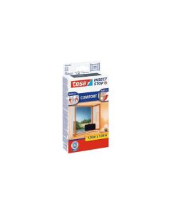 Síť proti hmyzu "Comfort", černá, 1,3 x 1,3 m, do oken, na suchý zip, TESA 55396-00021-00