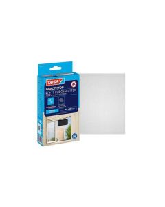 Síť proti hmyzu "Insect Stop", antracitová, 1,5 x 1,8 m, do oken, na suchý zip, TESA 55680-00001-07