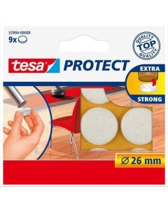 Samolepicí podložky "Protect® 57894", bílá, plsť, 26 mm, TESA