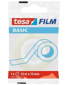 Lepicí páska "Basic 58542", průhledná, 15 mm x 33 m, TESA